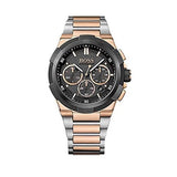 Hugo Boss Supernova Chronograph Black Dial Two Tone Steel Strap Watch for Men - 1513358