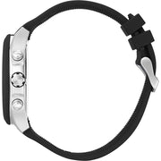 Hugo Boss Velocity Chronograph Black Dial Black Leather Strap Watch for Men - 1513716