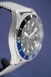 Hugo Boss Ocean Edition Chronograph Black Dial Silver Mesh Strap Watch for Men - 1513742