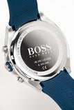 Hugo Boss Velocity Chronograph Black Dial Blue Rubber Strap Watch for Men - 1513717