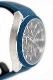 Hugo Boss Velocity Chronograph Black Dial Blue Rubber Strap Watch for Men - 1513717