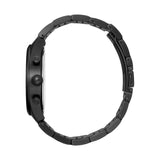 Hugo Boss Pioneer Chronograph Black Dial Black Steel Strap Watch for Men - 1513714