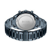 Hugo Boss Santiago Chronograph Grey Dial Blue Steel Strap Watch for Men - 1513865