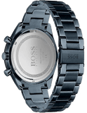 Hugo Boss Santiago Chronograph Grey Dial Blue Steel Strap Watch for Men - 1513865