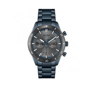 Hugo Boss Santiago Chronograph Grey Dial Blue Steel Strap Watch for Men - 1513865