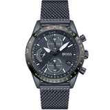 Hugo Boss Pilot Edition Chronograph Blue Dial Blue Mesh Bracelet Watch for Men - 1513887