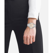 Hugo Boss Novia Chronograph Pink Dial Silver Steel Strap Watch for Women - 1502615