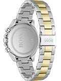 Hugo Boss Novia Chronograph Gold Dial Two Tone Steel Strap Watch for Women - 1502618