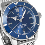 Breitling Superocean Heritage B20 Automatic 44 Blue Dial Silver Mesh Bracelet Watch for Men - AB2030161C1A1