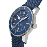 Breitling Superocean Heritage B20 Automatic 46 Blue Dial Blue Mesh Bracelet Watch for Men - AB2020161C1S1