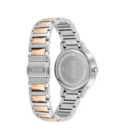 Hugo Boss Signature Silver Dial Two Tone Steel Strap Watch for Women - 1502567