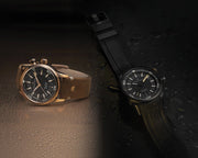 Maurice Lacroix Pontos Diver Limited Edition Black Dial Brown Leather Strap Watch For Men - PT6248-BRZ01-330-3