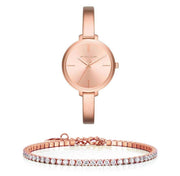 Michael Kors Jaryn Rose Gold Dial Rose Gold Steel Strap Watch For Women - MK3547