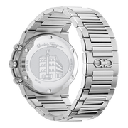 Salvatore Ferragamo Sapphire Chrono Green Dial Silver Steel Strap Watch for Men - SFME00421