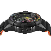 Philipp Plein The Skull Black Dial Black Silicone Strap Watch For Men - PWAAA1121