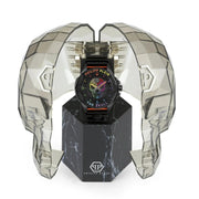 Philipp Plein The Skull Black Dial Black Silicone Strap Watch for Men - PWAAA0621