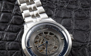 Maserati Ricordo Automatic Gray Dial Silver Steel Strap Watch For Men - R8823133003