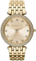 Michael Kors Darci Gold Dial Gold Stainless Steel Strap Watch for