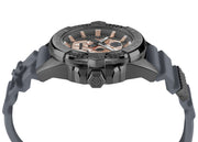 Philipp Plein The Skull Grey Dial Grey Silicone Strap Watch For Men- PWAAA2324