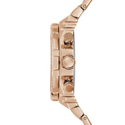 Guess Fusion Chronograph Rose Gold Dial Rose Gold Steel Strap Watch for Women - GW0552L3