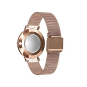 Daniel Wellington Petite Melrose White Dial Rose Gold Mesh Strap Watch For Women - DW00100305
