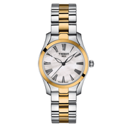 Tissot T Wave Lady White Mother of Pearl Dial Two Tone Steel Strap Watch For Women - T112. 210. 22. 113. 00