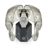 Philipp Plein The Skeleton White Dial White Silicone Strap Watch for Men - PWVBA0123