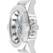 Philipp Plein The Skull White Dial White Silicone Strap Watch for Men - PWAAA1521