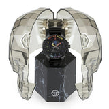 Philipp Plein The Skull Black Dial Black Silicone Strap Watch For Men - PWAAA1121