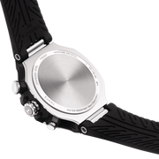 Tissot T Race Chronograph White Dial Black Rubber Strap Watch For Men - T141.417.17.011.00