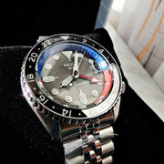 Seiko 5 Sports Special Edition Automatic Grey Dial Silver Steel Strap Watch For Men - SSK019K1