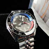 Seiko 5 Sports Special Edition Automatic Grey Dial Silver Steel Strap Watch For Men - SSK019K1