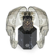Philipp Plein Octagon Black Dial Black Silicone Strap Watch for Men - PWTBA0323