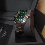 Tag Heuer Formula 1 Limited Edition Green Dial Silver Steel Strap Watch for Men - WAZ1017.BA0842