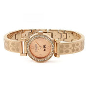 Coach Madison Crystals Rose Gold Dial Rose Gold Steel Strap Watch For Women - 14502203
