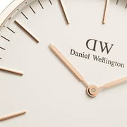Daniel Wellington Classic Bristol White Dial Brown Leather Strap Watch For Men - DW00100009