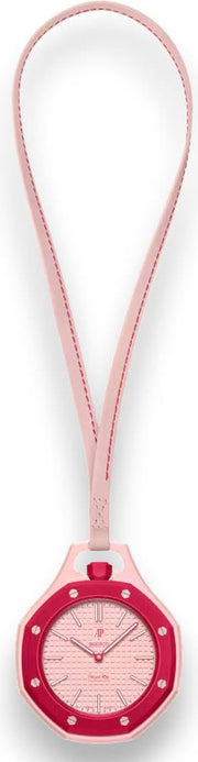 Swatch x AP Royal Pop Pink Dial Pink Leather Strap Watch for Women - Otto Rosso