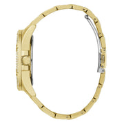 Guess Queen Quartz Gold Dial Gold Steel Strap Watch For Women - GW0464L2
