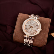 Michael Kors Darci Rose Gold Dial Rose Gold Steel Strap Watch for Women - MK3439