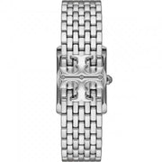 Tory Burch Eleanor White Dial Silver Steel Strap Watch for Women - TBW1069