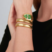 Just Cavalli Cosenza Green Dial Gold Steel Strap Watch for Women - JC1L232M0035