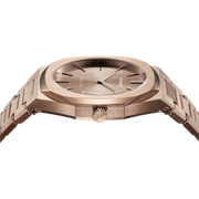 D1 Milano Ultra Thin Rose Gold Dial Rose Gold Steel Strap Watch for Women - D1-UTBL04