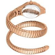 Just Cavalli Fiore Silver Dial Rose Gold Steel Strap Watch for Women - JC1L354M0045