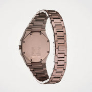 D1 Milano Ultra Thin Brown Dial Brown Steel Strap Watch for Women - D1-UTBL38