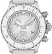 Tissot Seastar 1000 Chronograph Grey Dial White Rubber Strap Watch for Men - T120.217.17.011.00