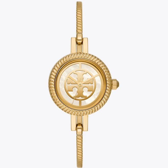 TORY BURCH トリバーチ THE REVA TBW4029 Tory Burch Riva Gold Dial Gold Steel Strap Watch for Women