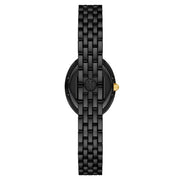 Tory Burch Oval Black Dial Black Steel Strap Watch for Women - TBW6035
