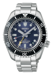 Seiko Prospex Diver Scuba Automatic Blue Dial Silver Steel Strap Watch for Men - SBEJ021