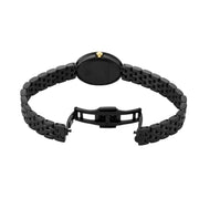 Tory Burch Oval Black Dial Black Steel Strap Watch for Women - TBW6035