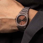D1 Milano Ultra Thin Brown Dial Brown Steel Strap Watch for Women - D1-UTBL38
